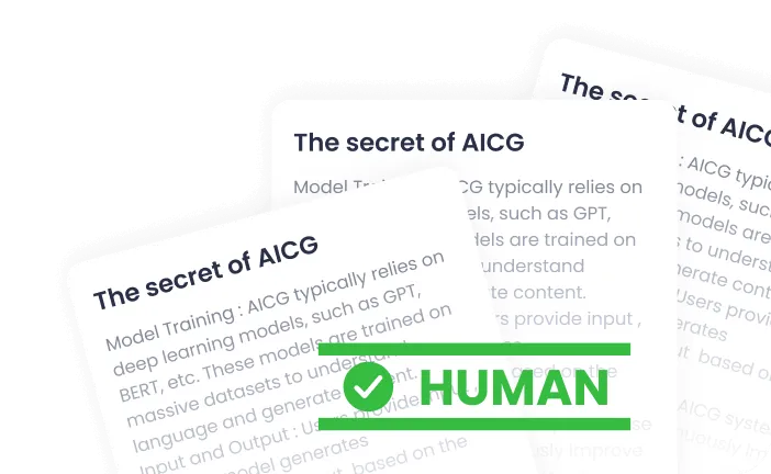 human writing preview