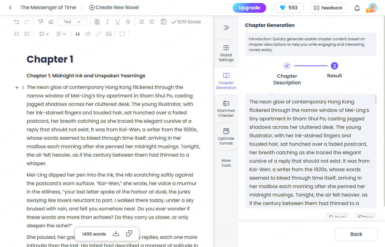 generate AI Story and Novel
