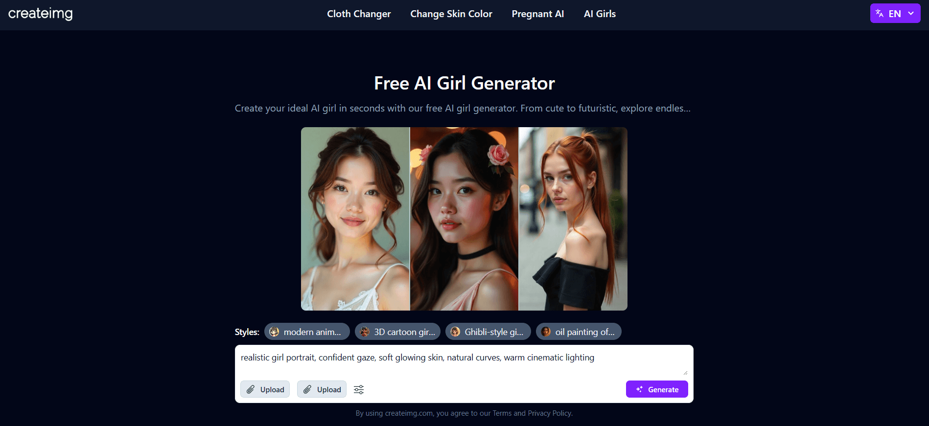 Createimg AI Girl