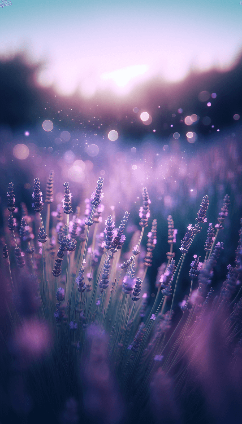 Hermosas flores de lavanda con fondo borroso