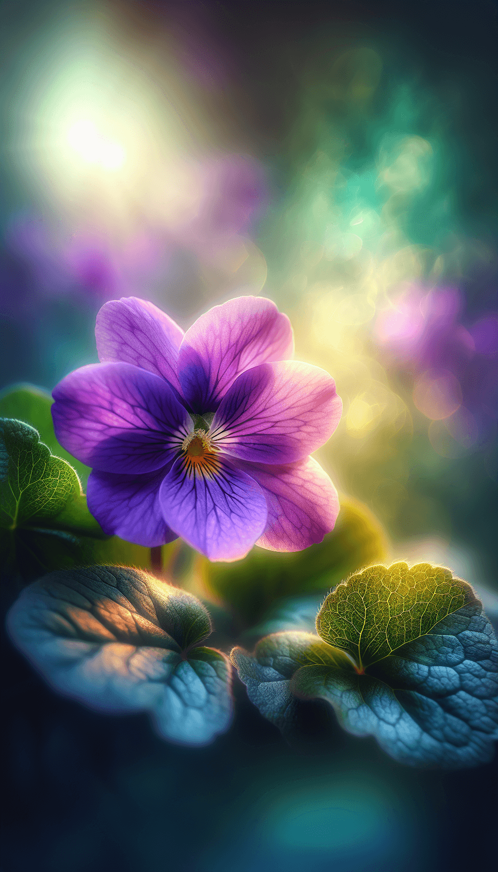 Hermosas-flores-violetas-con-fondo-borroso