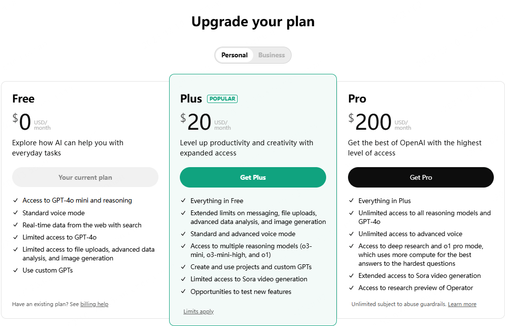 ChatGPT-Pricing