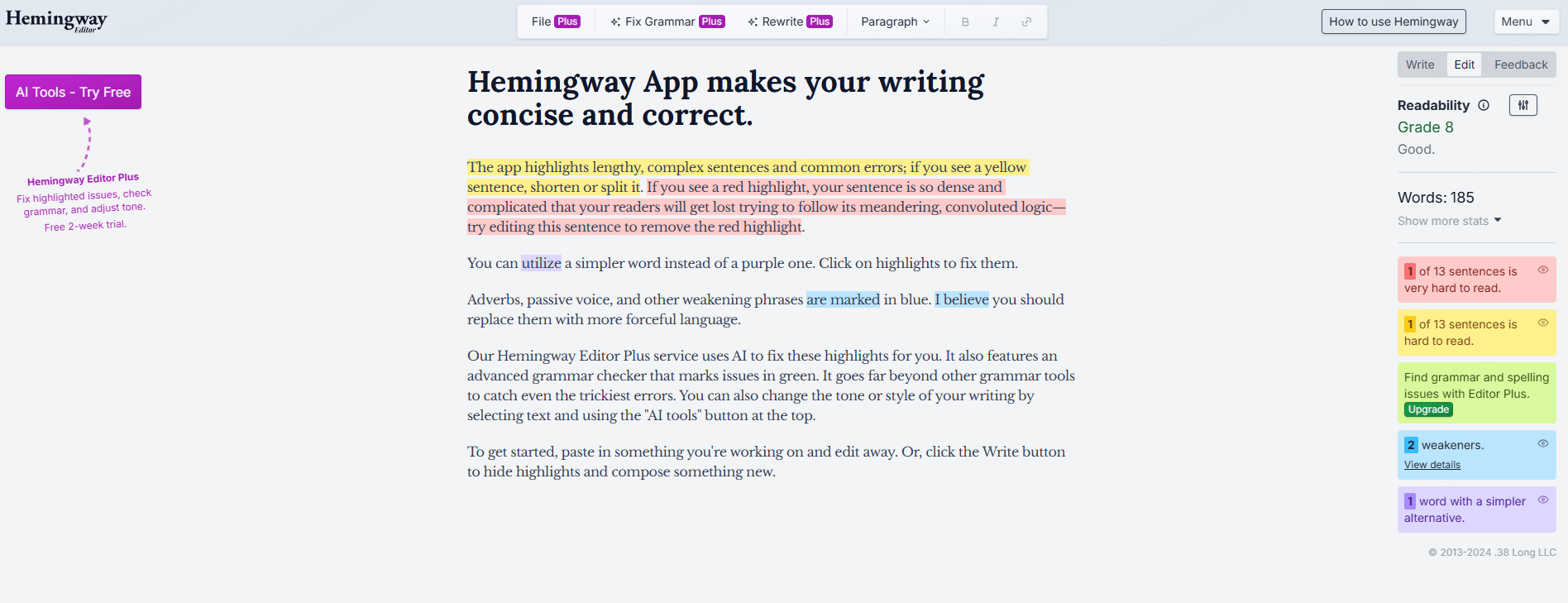 Hemingway-Editor