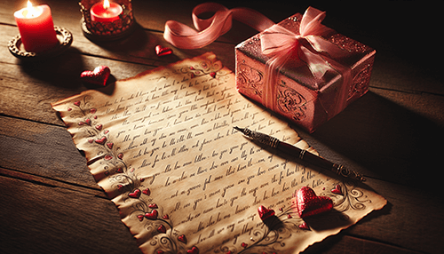 Handwritten Love Letter or Poem