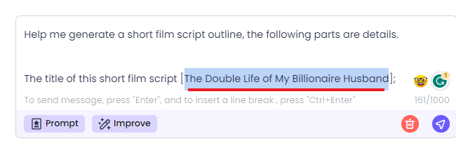 how to create short film script outline description
