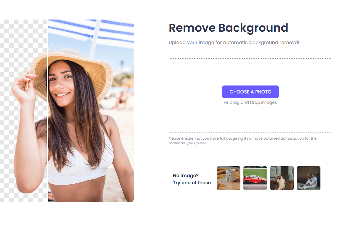 Step 1: Upload your photo to ChatArt AI Background Remover