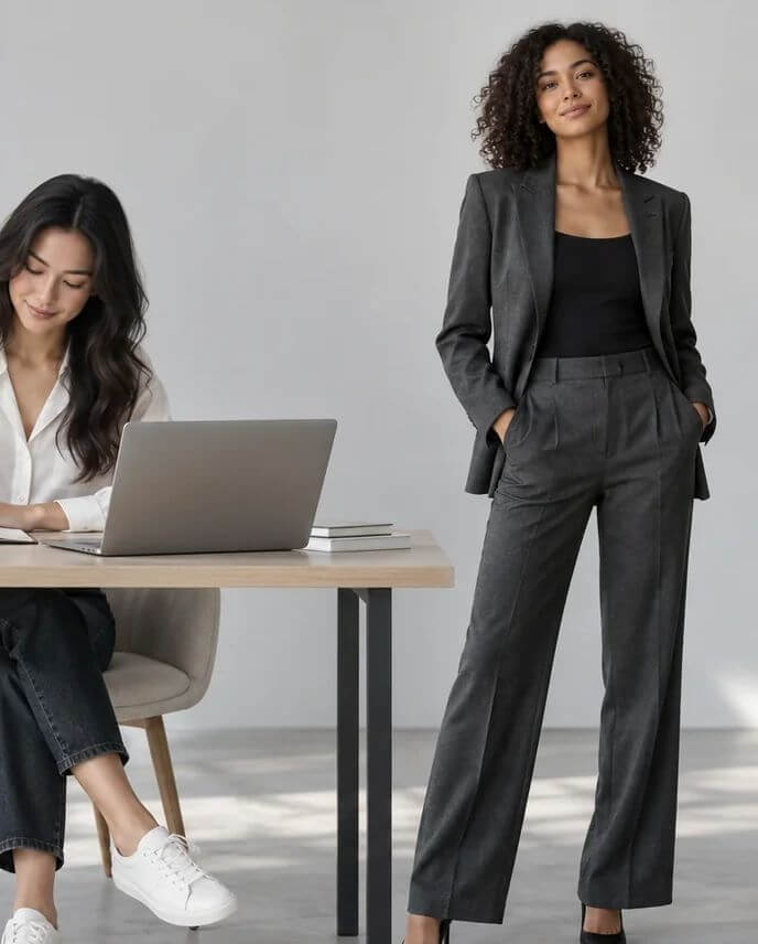 Full-body professional portrait