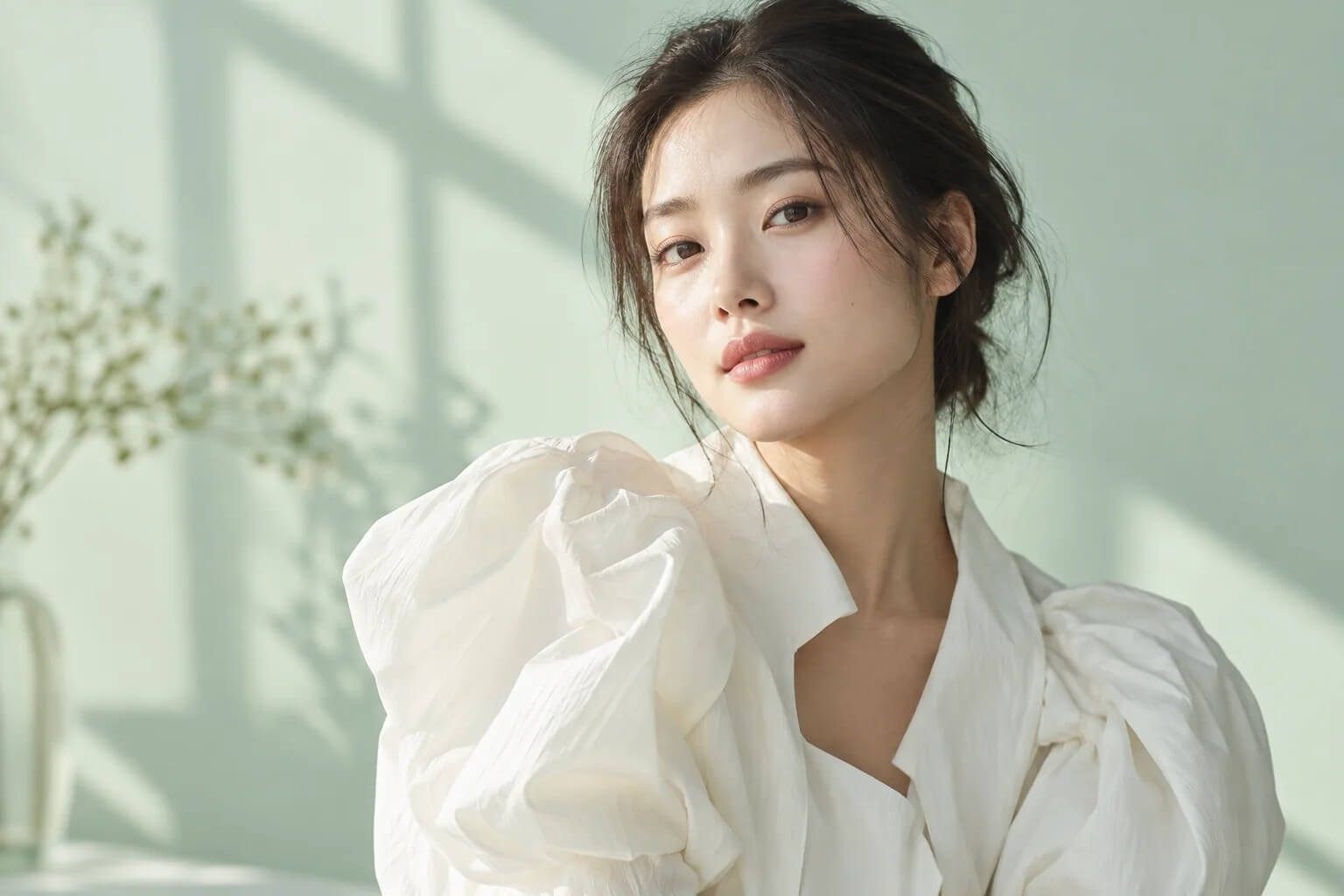 Natural editorial AI portrait