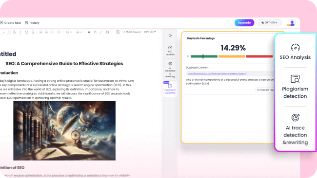 Features of plagiarism checker-ChatArt