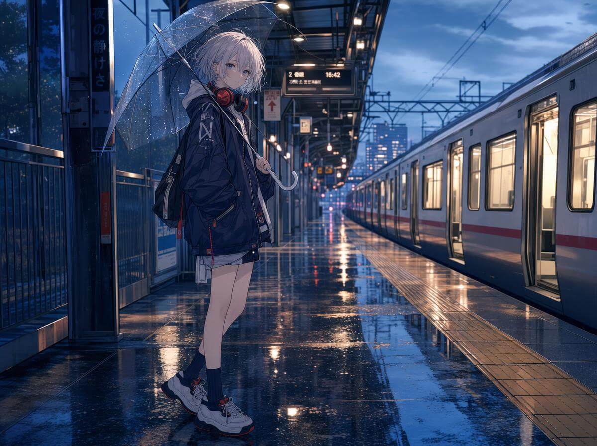 オリジナルアニメキャラクターのAIプロンプト例