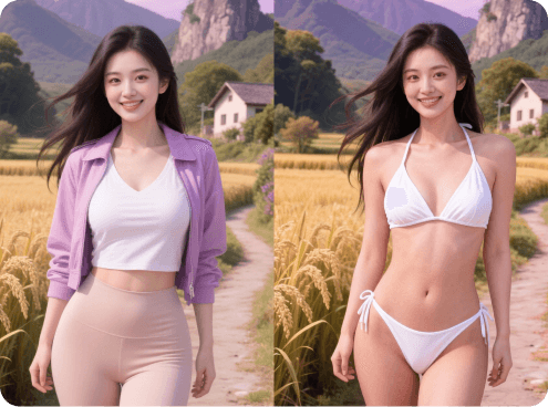AI着せ替えの使用例