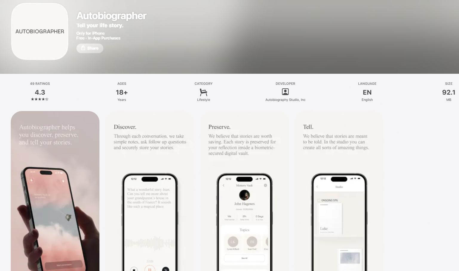 Autobiographer