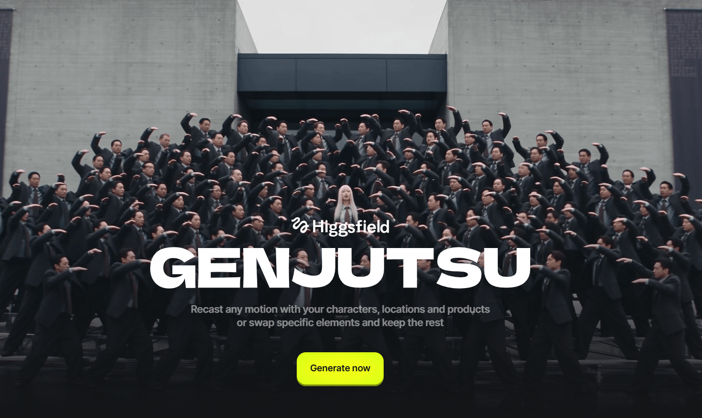 Higgsfield Genjutsu 影片轉換教學