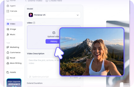 在 ChatArt 開啟影片延長功能