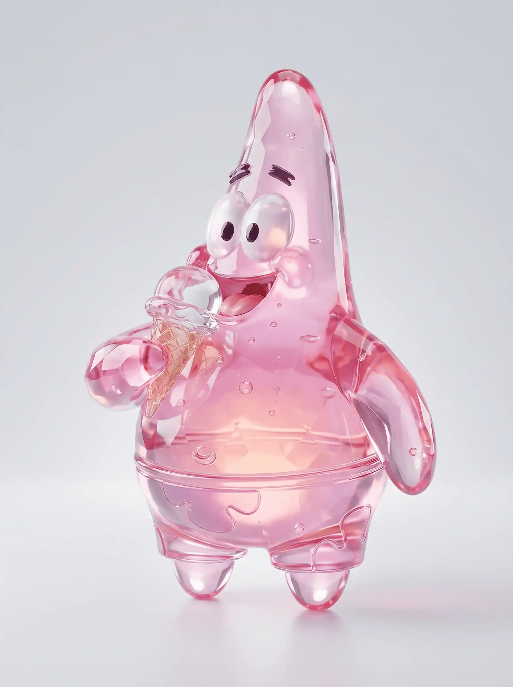 Transparent 3D jelly character