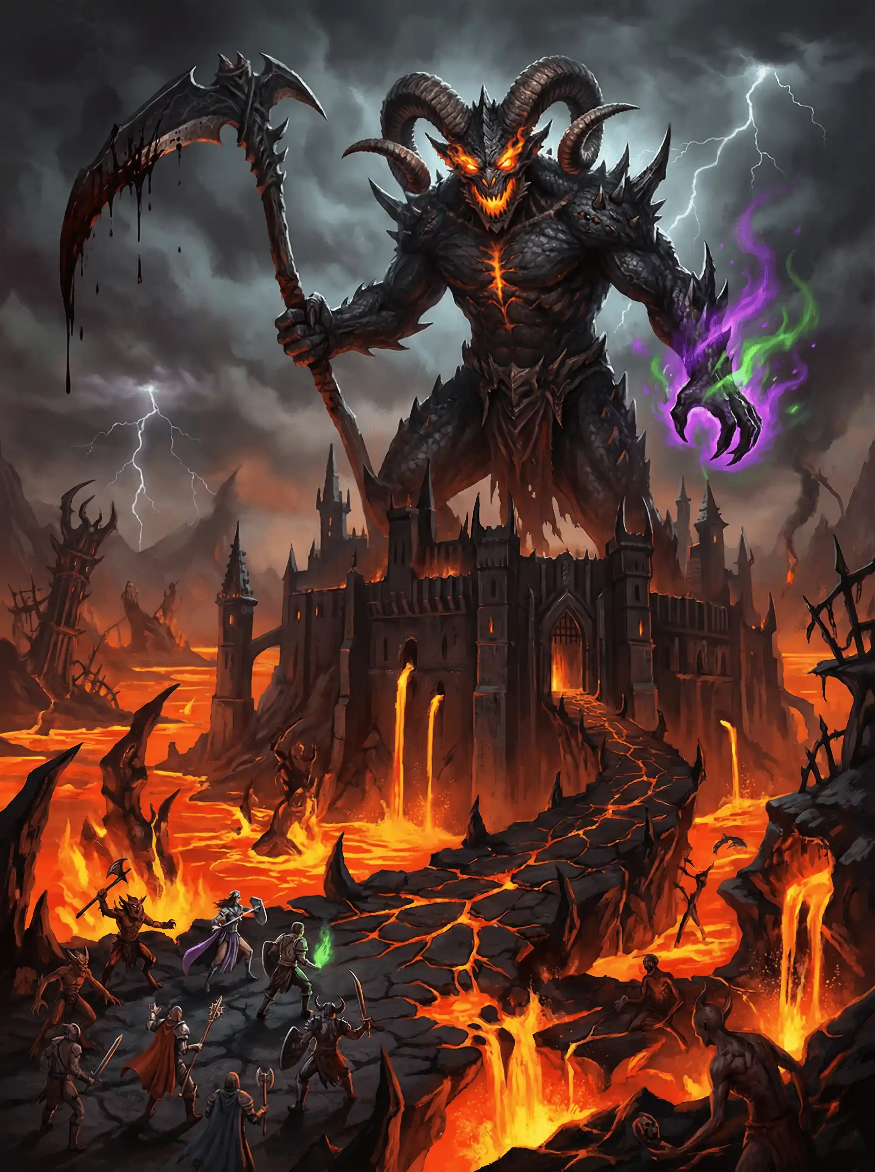 Dark fantasy Chaos Demon King